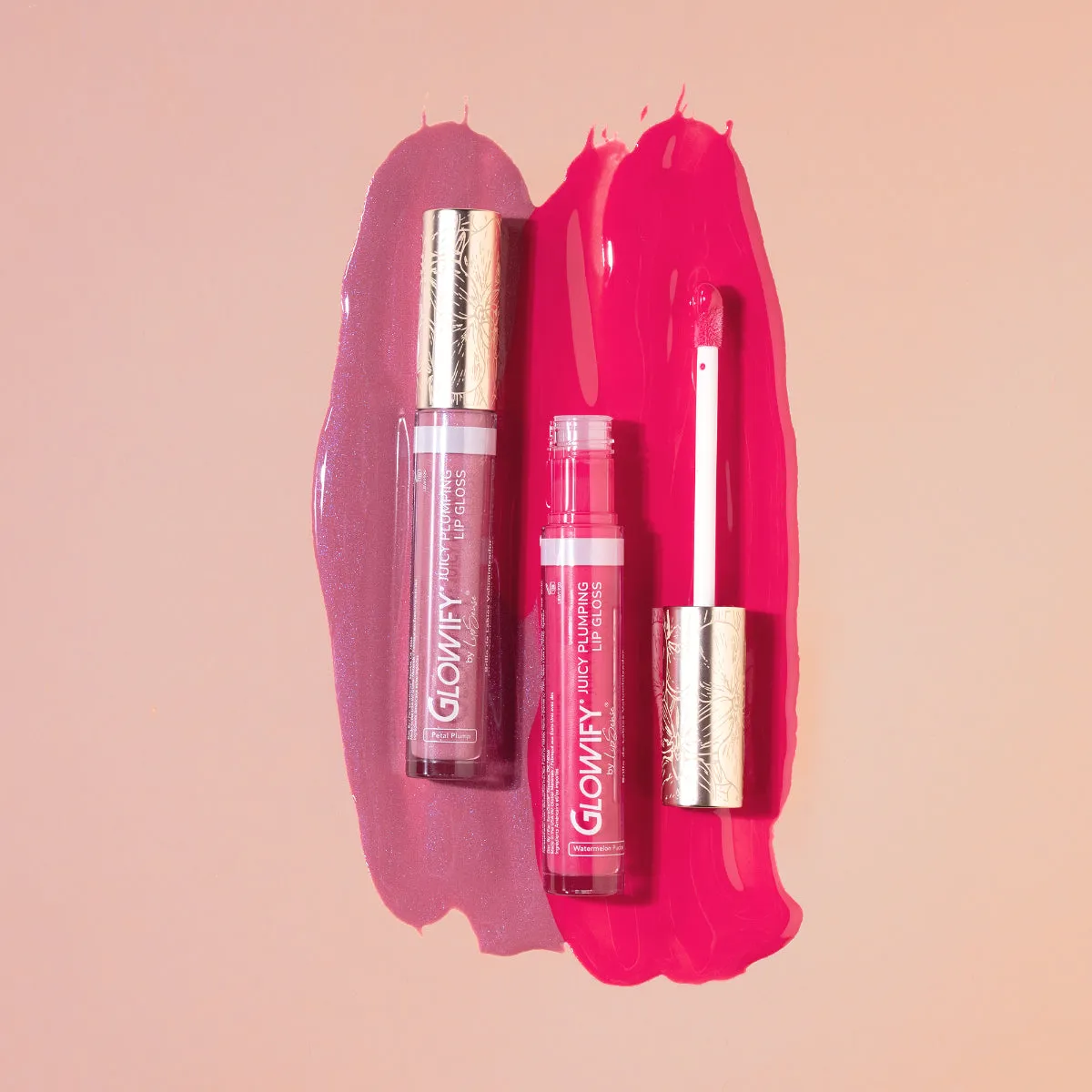 Glowify Juicy Plumping Pink Pucker Lip Gloss Duo MX