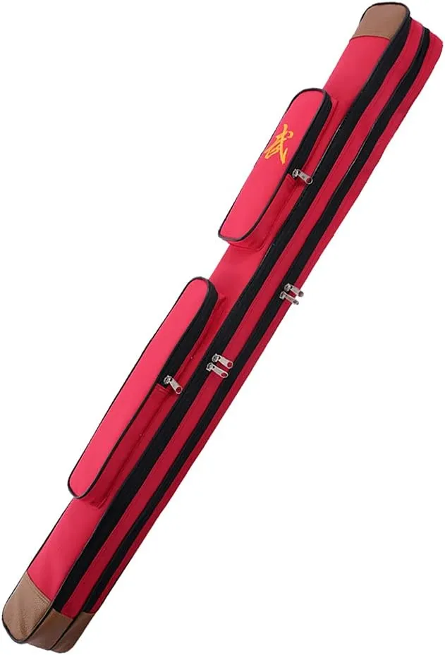 GOONSDS Sword Bag Double Layer - Carrying Multifunctional Weapon Bag for Martial Arts Kung Fu Taichi Sword,Red,118