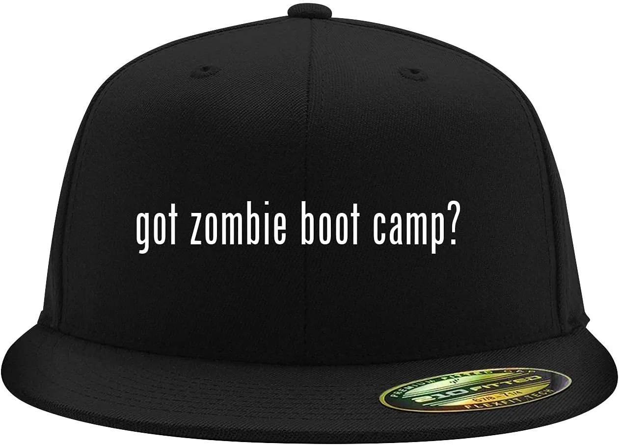 got Zombie Boot Camp? - Flexfit 6210 Structured Flat Bill Fitted Hat | Baseball Cap for Men and Women | Snapback Closure