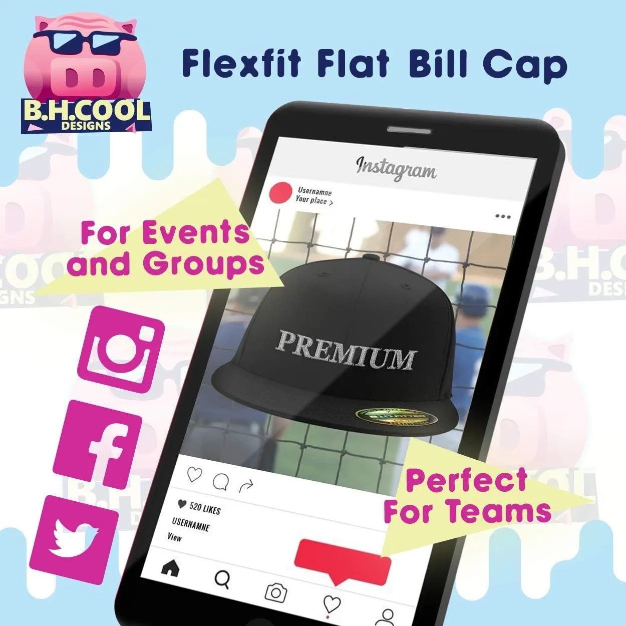 got Zombie Boot Camp? - Flexfit 6210 Structured Flat Bill Fitted Hat | Baseball Cap for Men and Women | Snapback Closure