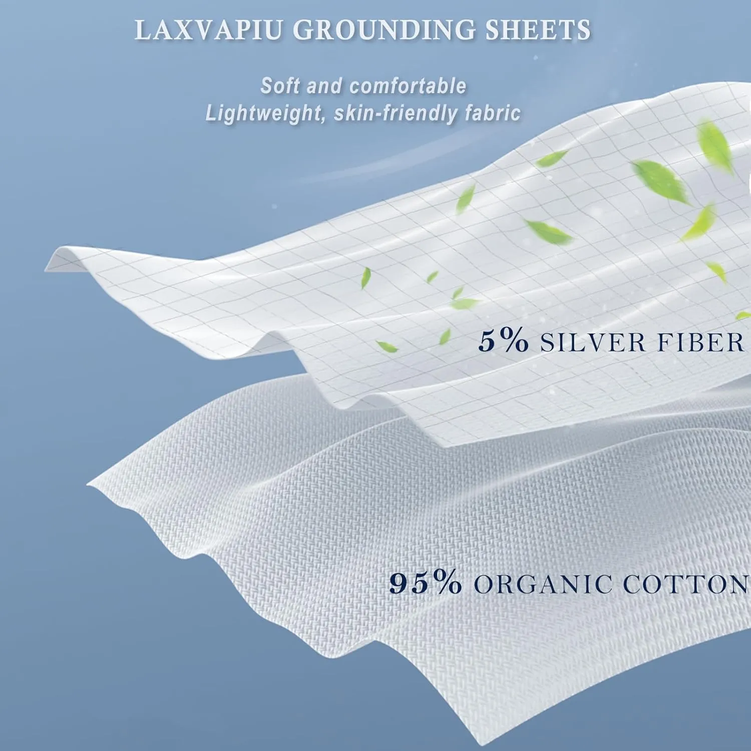 Grounding Crib Sheet Cotton Grounding Sheets for Baby Crib Bedding 27 x 52 Inch Silver Fiber Grounded Sheet with Grounding Cord