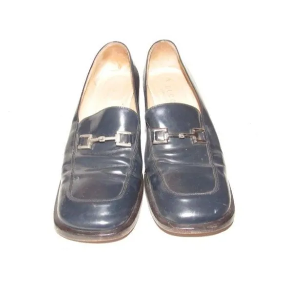 Gucci Midnight Blue Vintage HorseBit Pump