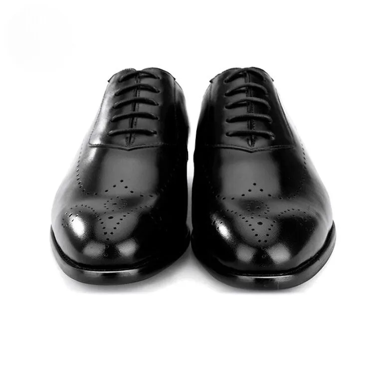 Handmade Wingtip Oxford Dress Shoes in Full Grain Leather