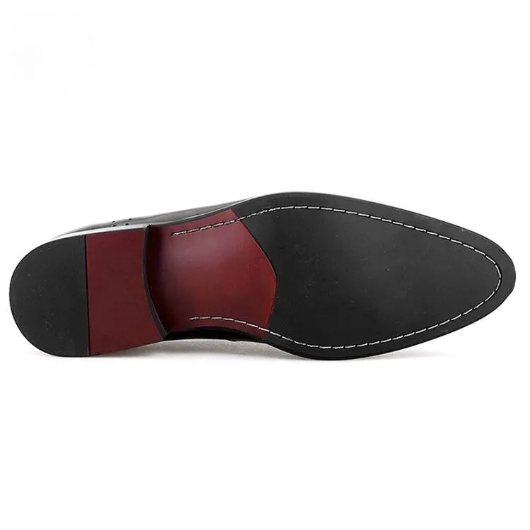 Handmade Wingtip Oxford Dress Shoes in Full Grain Leather