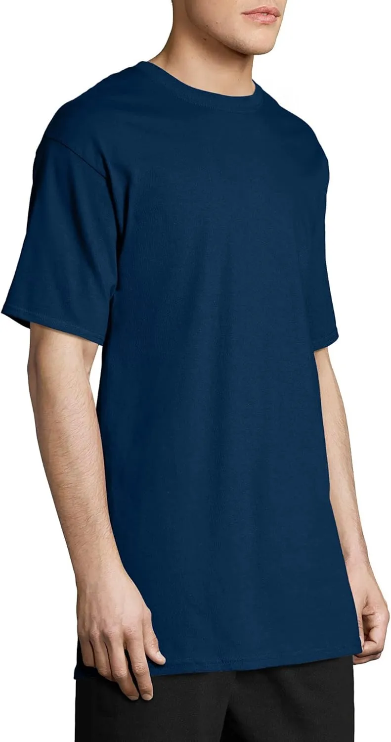 Hanes Men's Beefy-t T-Shirt, Heavyweight Cotton Tee, 1 Or 2 Pack, Big & Tall