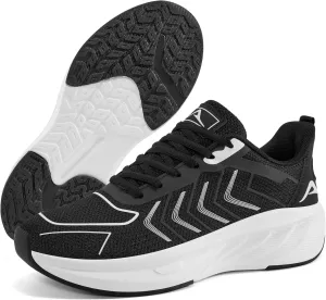 HARENCE Womens Walking Tennis Shoes: Comfortable Breathable Non Slip Athletic Running Gym Workout Cross Training Fashion Sneakers