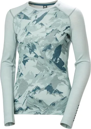 Helly-Hansen Women's LIFA Merino Midweight Graphic Long-Sleeve Crew Base Layer