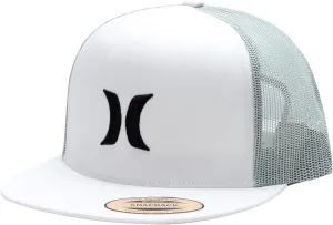 Hurley Men's Caps - Flat Brim Mesh Panel Baseball Cap Trucker Hat - Snap Back Hats for Men
