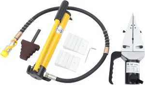 Hydraulic Flange Spreader, 14T Portable Manual Flange Splitter Expander Pliers, Split type Hydraulic Spreader Splitter with 81 mm Max Spread Distance, 6 mm Tip Thickness for Flange Pipe Replacement