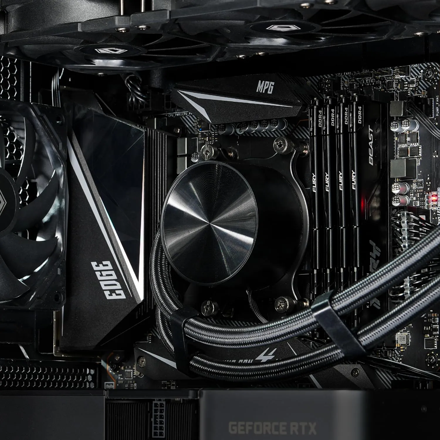ID-COOLING FX360 PRO Liquid CPU Cooler for Desktop - 360mm AIO Cooler, 3 x 120mm High-efficient Fans, Special CD Pattern Pump Header, Intel & AMD Compatible