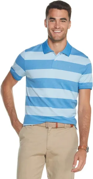 IZOD Big and Tall Advantage Feeder Stripe Short-Sleeve Polo