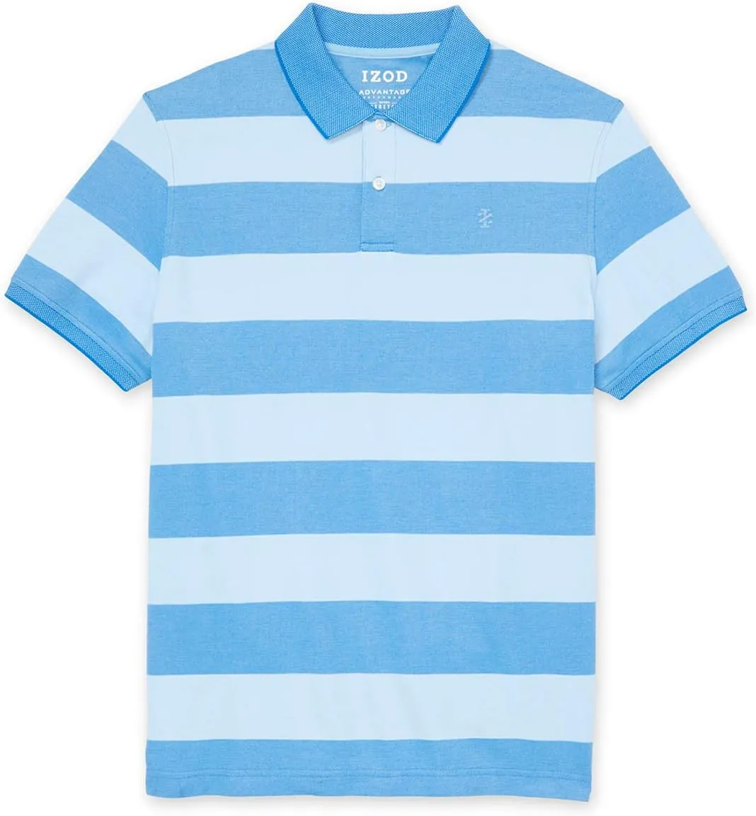 IZOD Big and Tall Advantage Feeder Stripe Short-Sleeve Polo