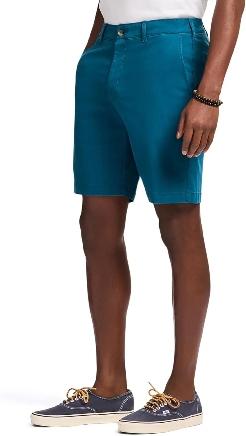 IZOD Men's Saltwater 9.5" Flat Front Chino Short