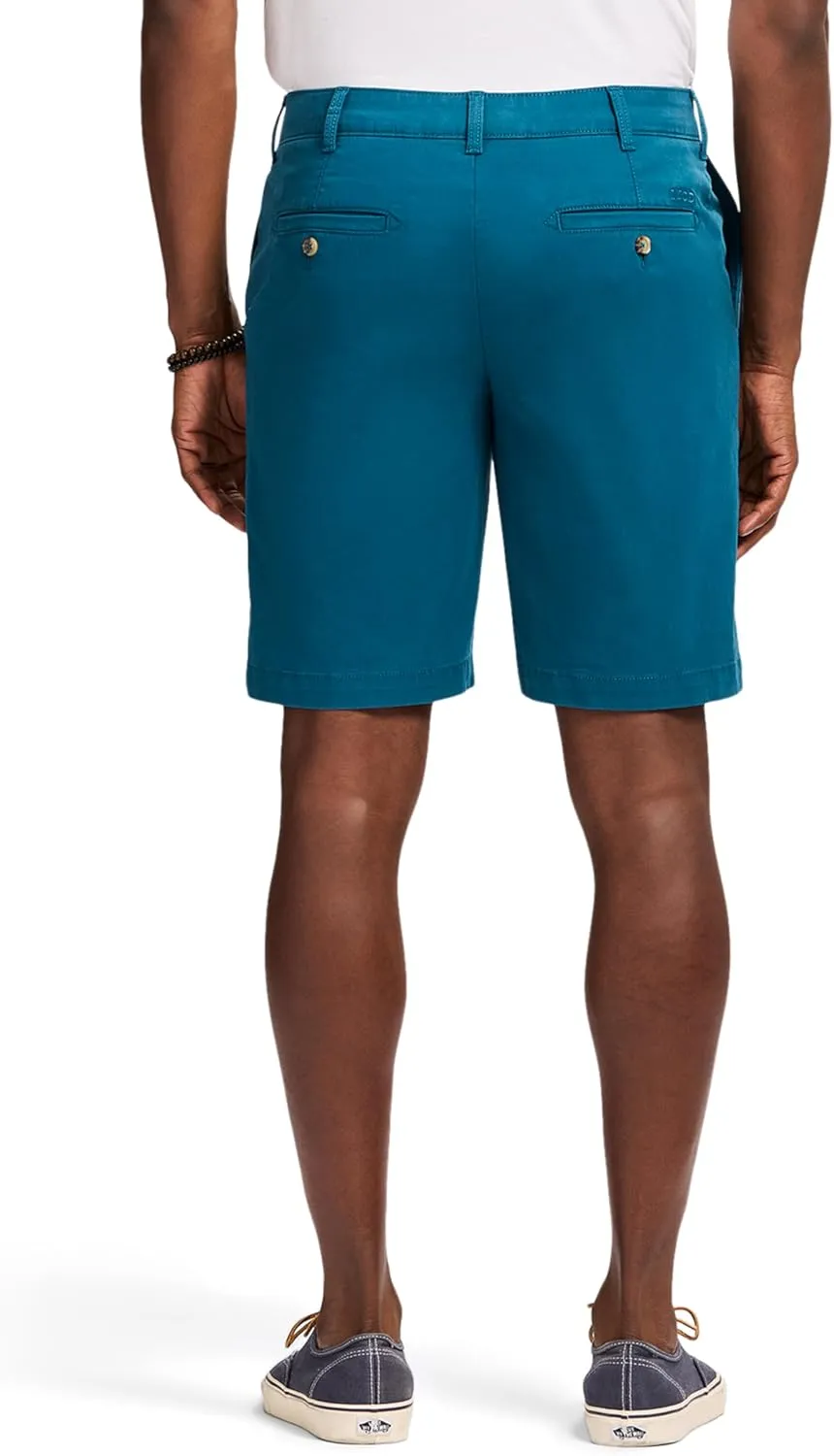 IZOD Men's Saltwater 9.5" Flat Front Chino Short