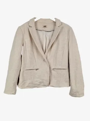 Jag Soft Stretchy Cream Blazer Size 14