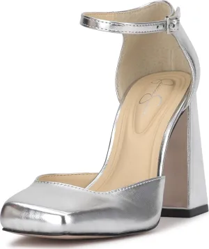 Jessica Simpson Women's Lollah Pump, Silver, 9