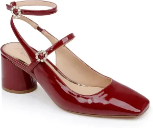 Jewel Badgley Mischka Keilani Block Round Heeled Mary Jane