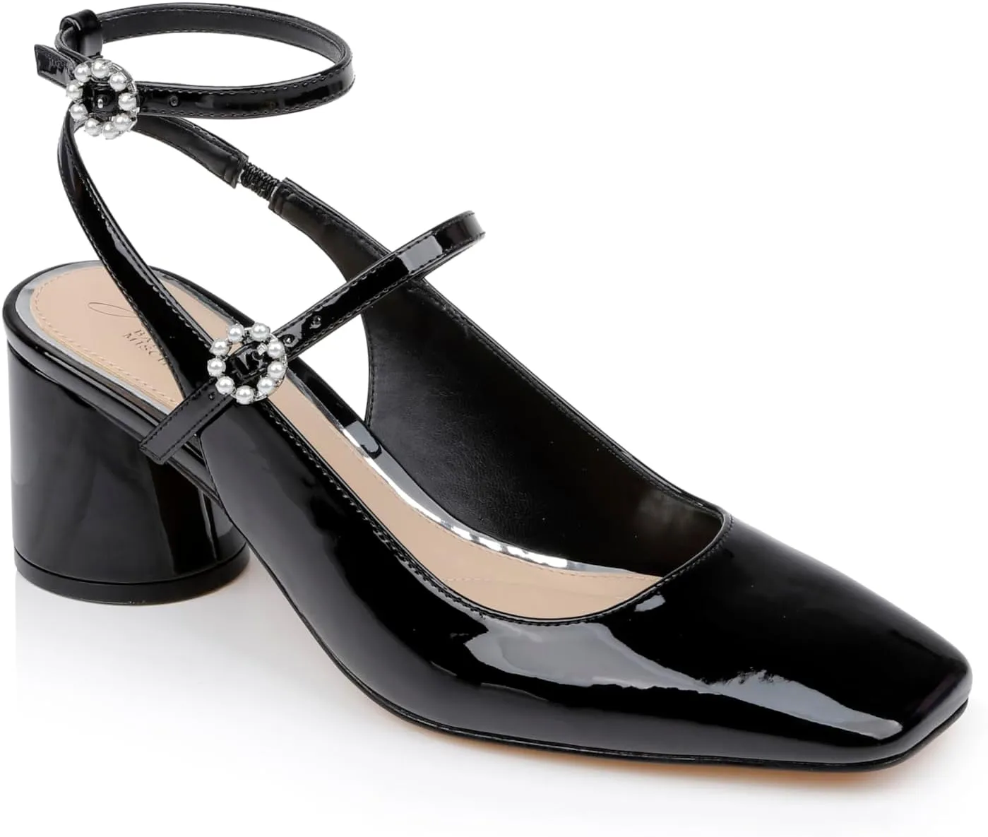 Jewel Badgley Mischka Keilani Block Round Heeled Mary Jane