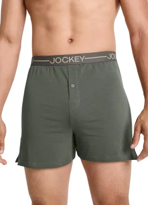 Jockey Men's Underwear Organic Cotton Stretch 4" Boxer