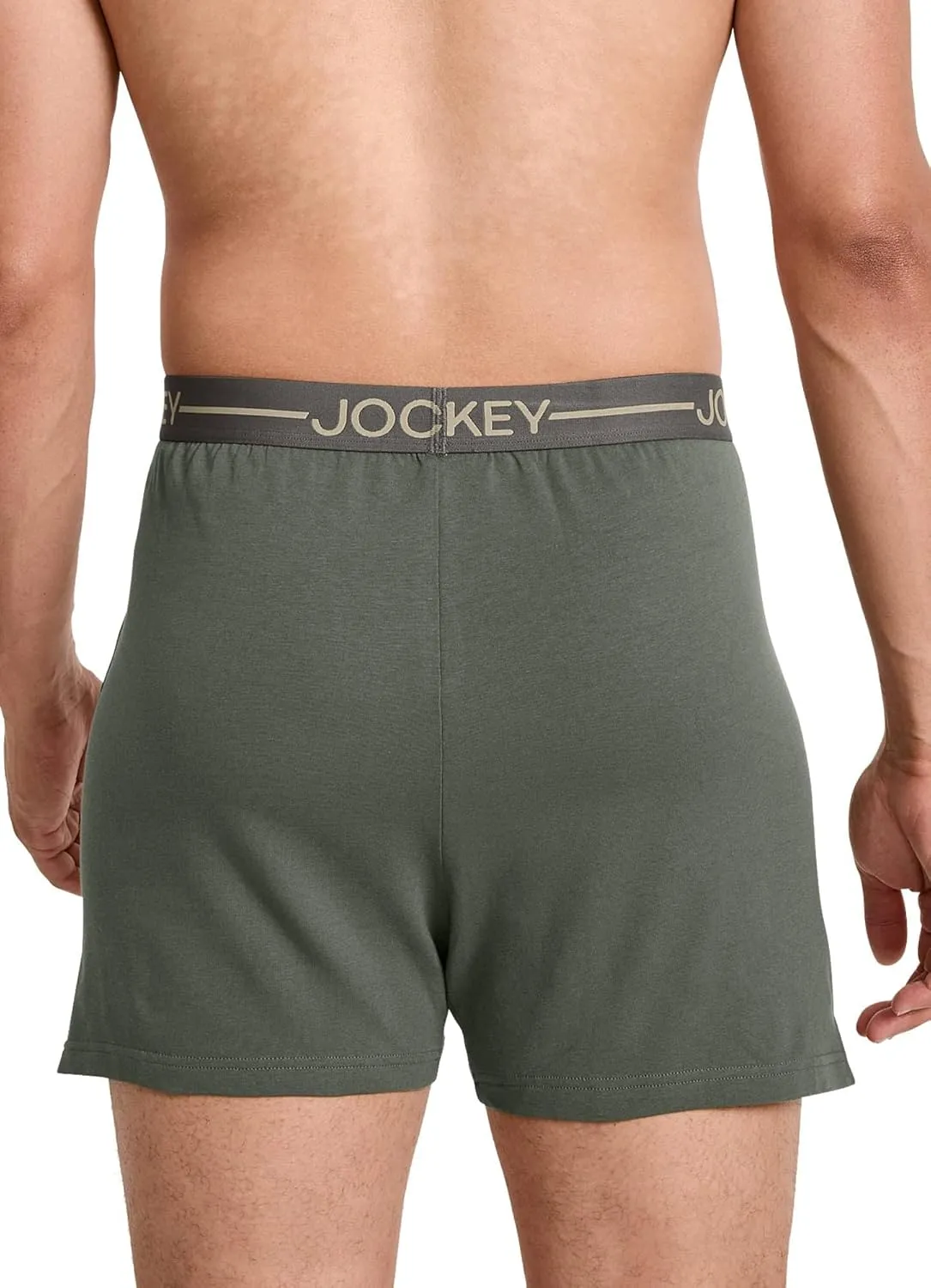 Jockey Men's Underwear Organic Cotton Stretch 4" Boxer