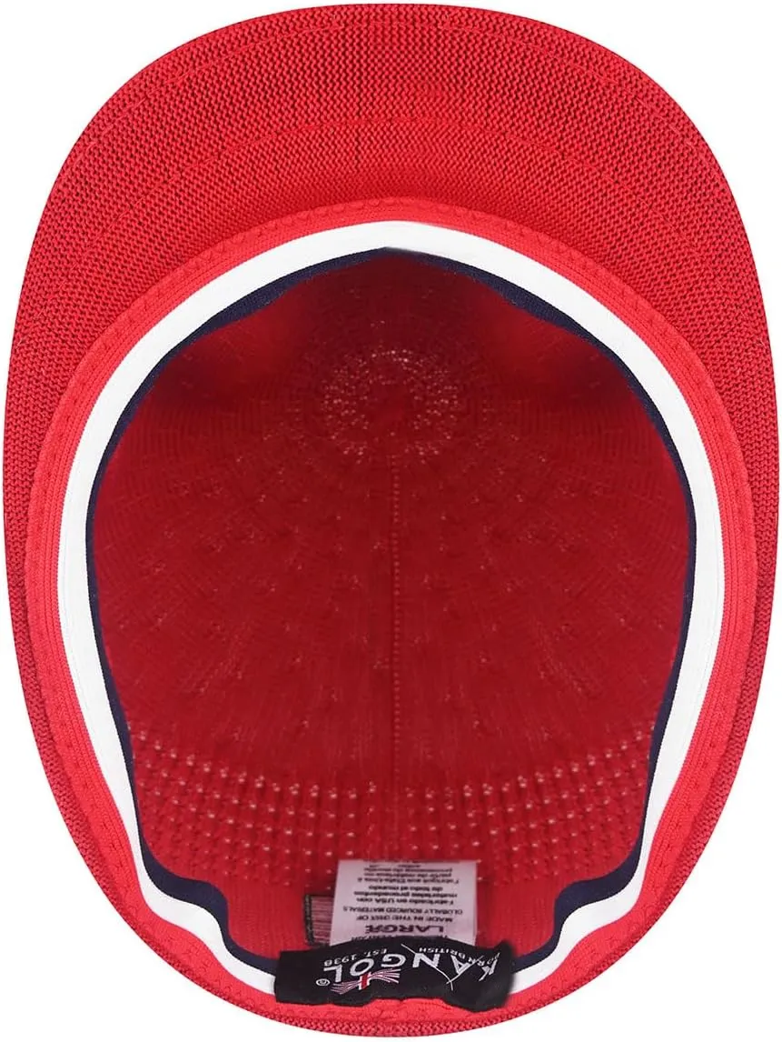 Kangol USA Flag Tropic 504 Ventair Baseball Cap with Flag Unisex-Adults Blue