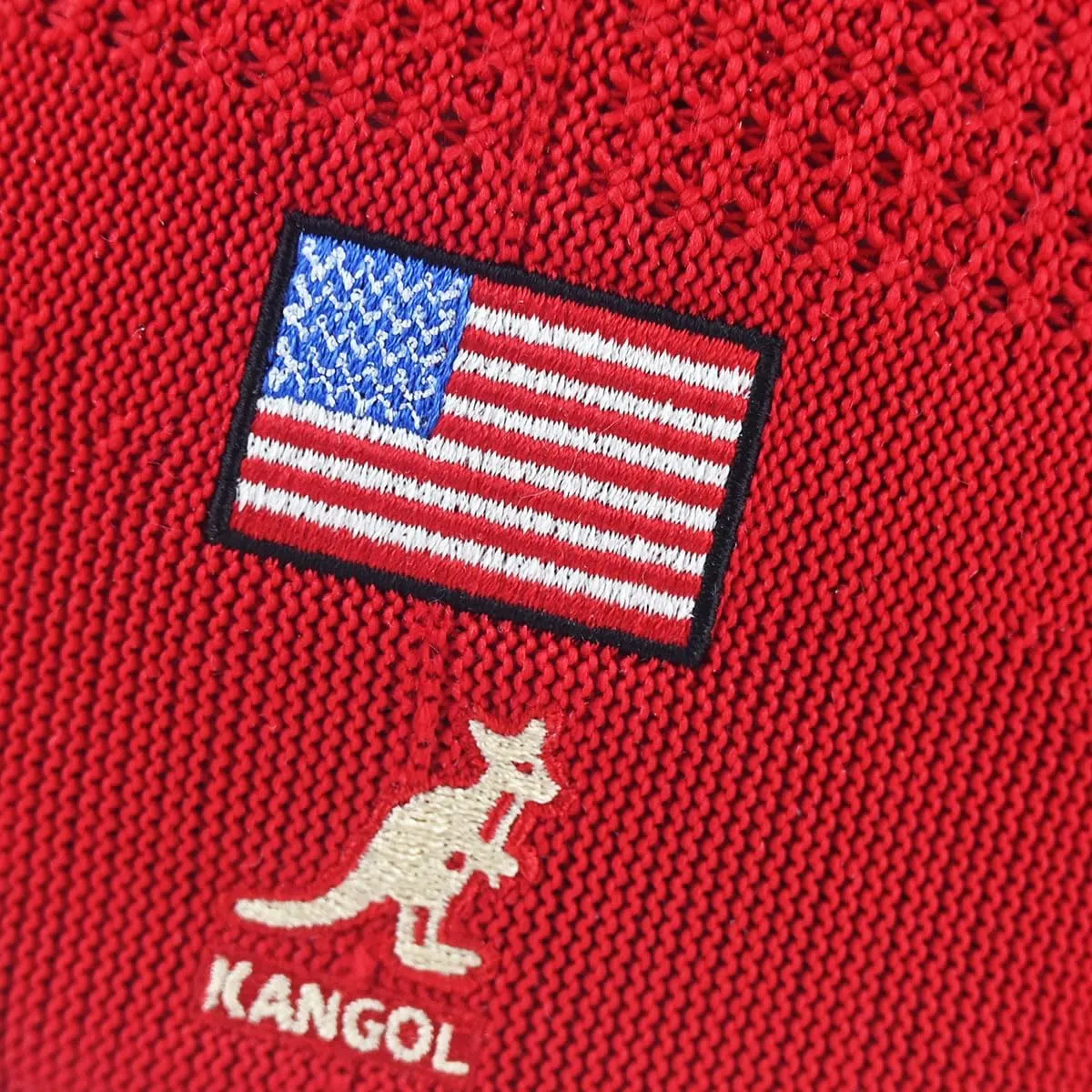Kangol USA Flag Tropic 504 Ventair Baseball Cap with Flag Unisex-Adults Blue