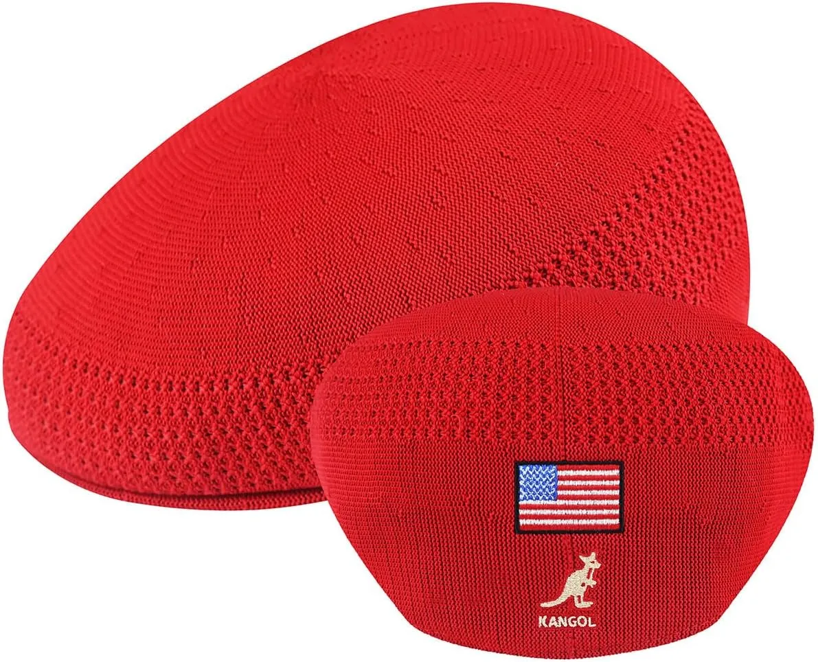 Kangol USA Flag Tropic 504 Ventair Baseball Cap with Flag Unisex-Adults Blue