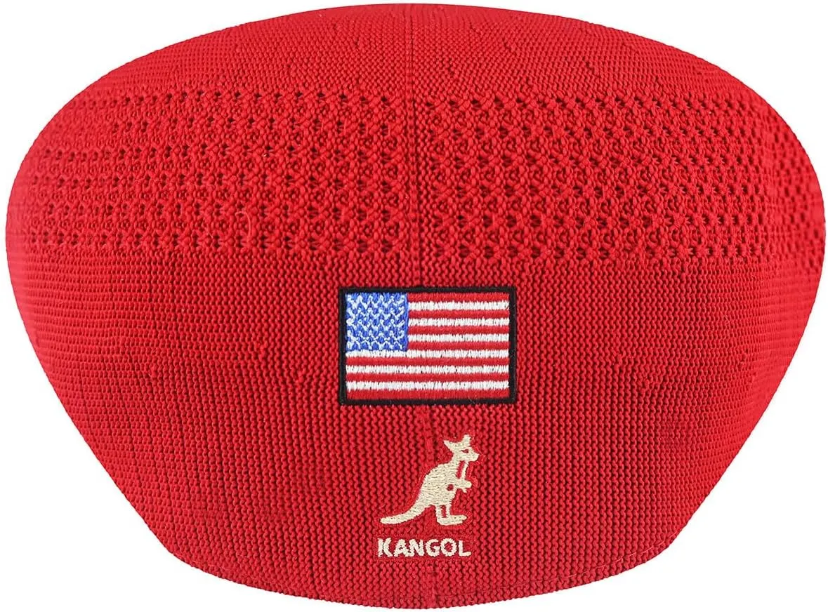 Kangol USA Flag Tropic 504 Ventair Baseball Cap with Flag Unisex-Adults Blue