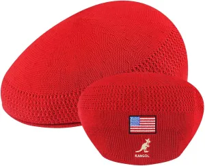 Kangol USA Flag Tropic 504 Ventair Baseball Cap with Flag Unisex-Adults Blue