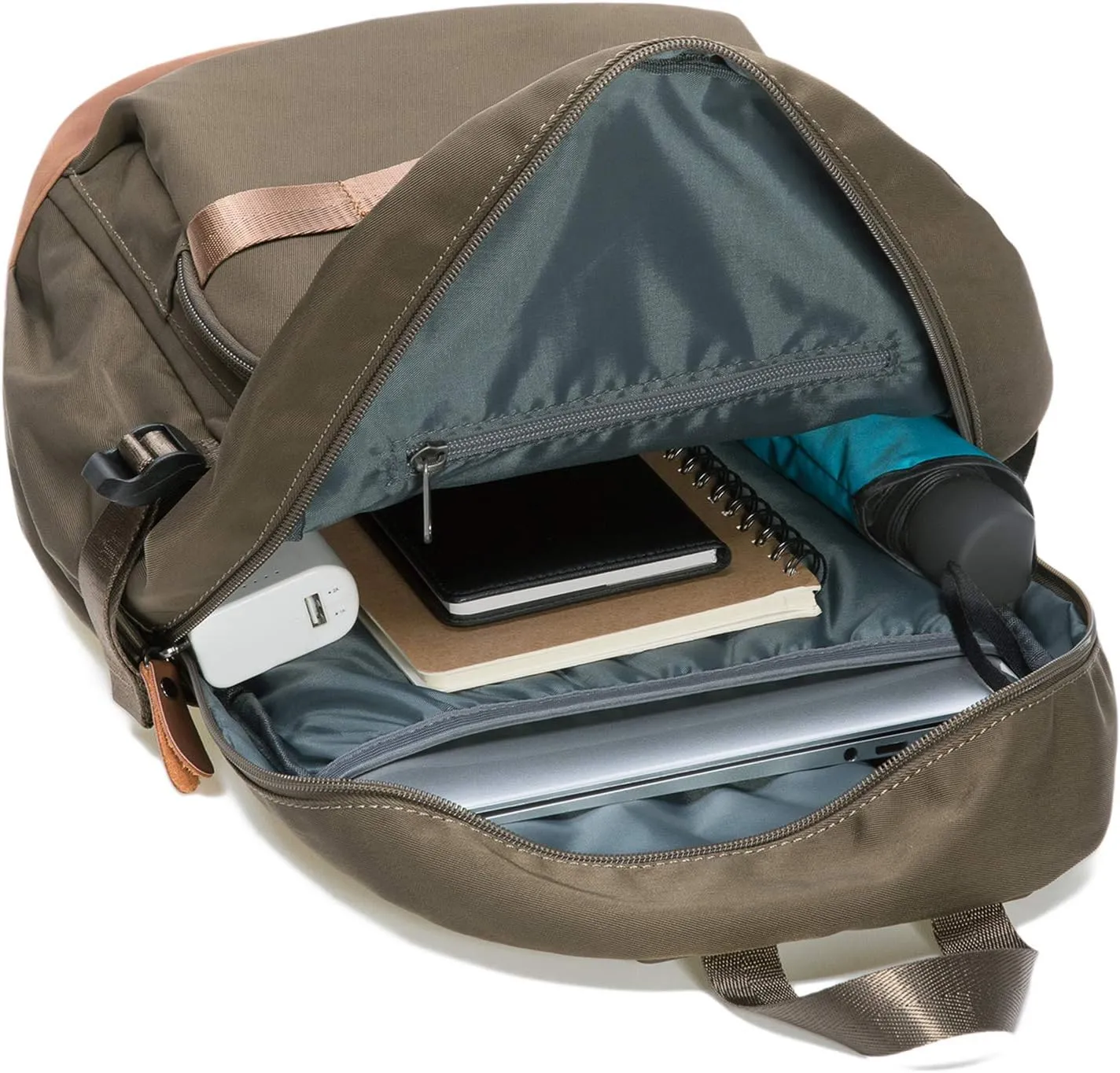 KAUKKO Stylish Oxford Fabric Backpack Travel Rucksack lightweight Hiking Bag Satchel(1005-2-ARMY GREEN)