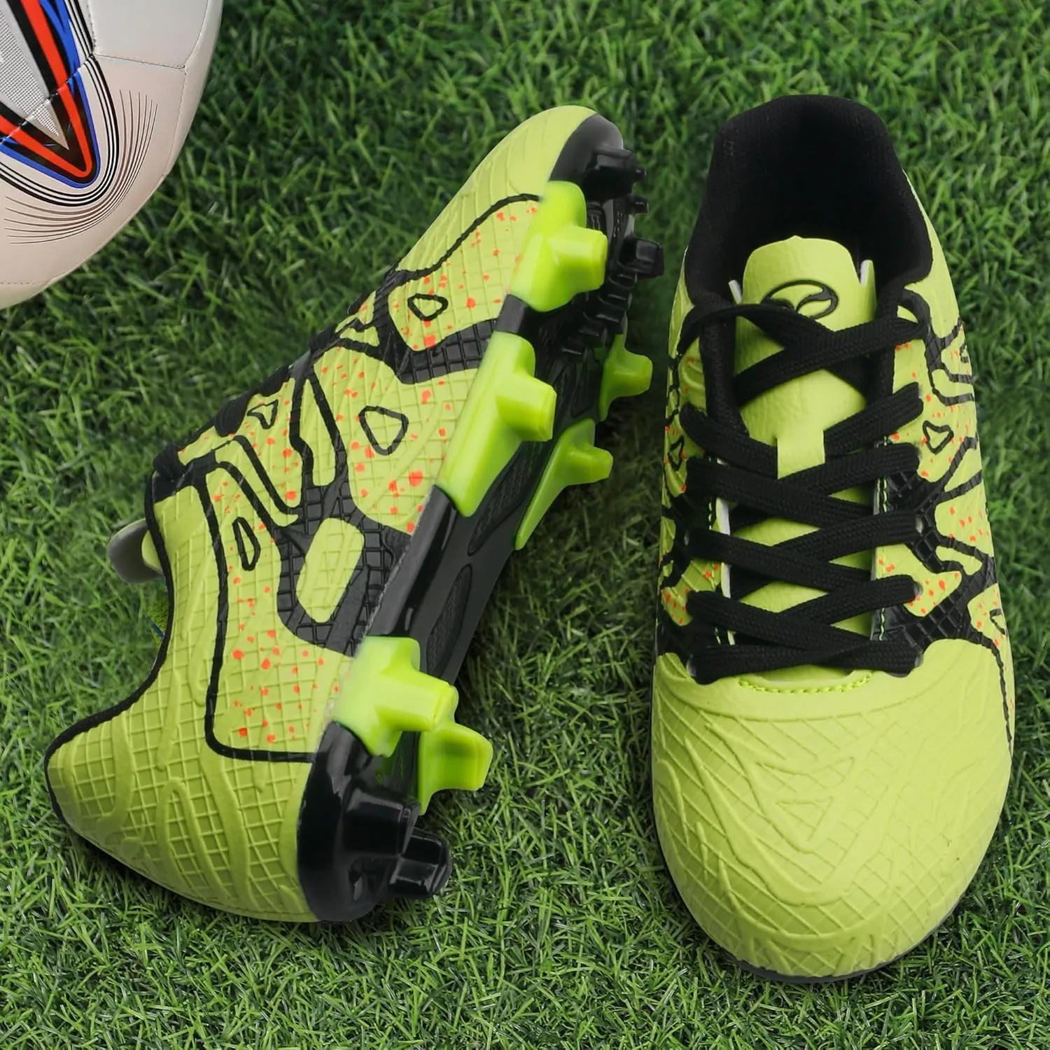 Kids Soccer Cleats Outdoor FG/AG Football Shoes Firm/Artificial Ground Little/Big Boys Girls
