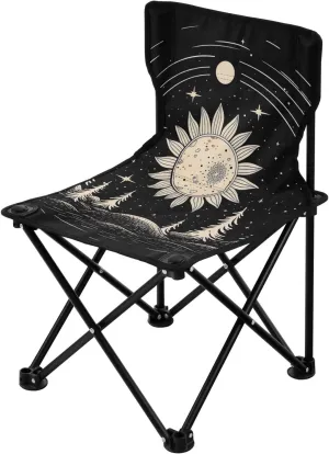 Kigai Folding Camping Chair Heavy Duty Chair Ultralight Compact Portable Beach Chair for Outdoor Camp, Hiking, Travel, Beach, Sporting Event and Picnic, Oil Horse