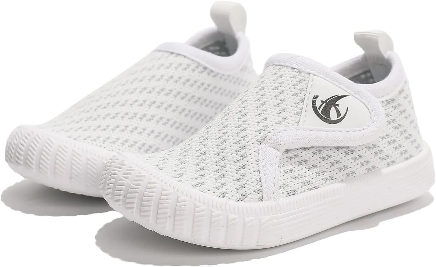kkdom Baby First-Walking Shoes Boys Girls Sneaker Kids Lightweight Breathable Slip On Running Shoes