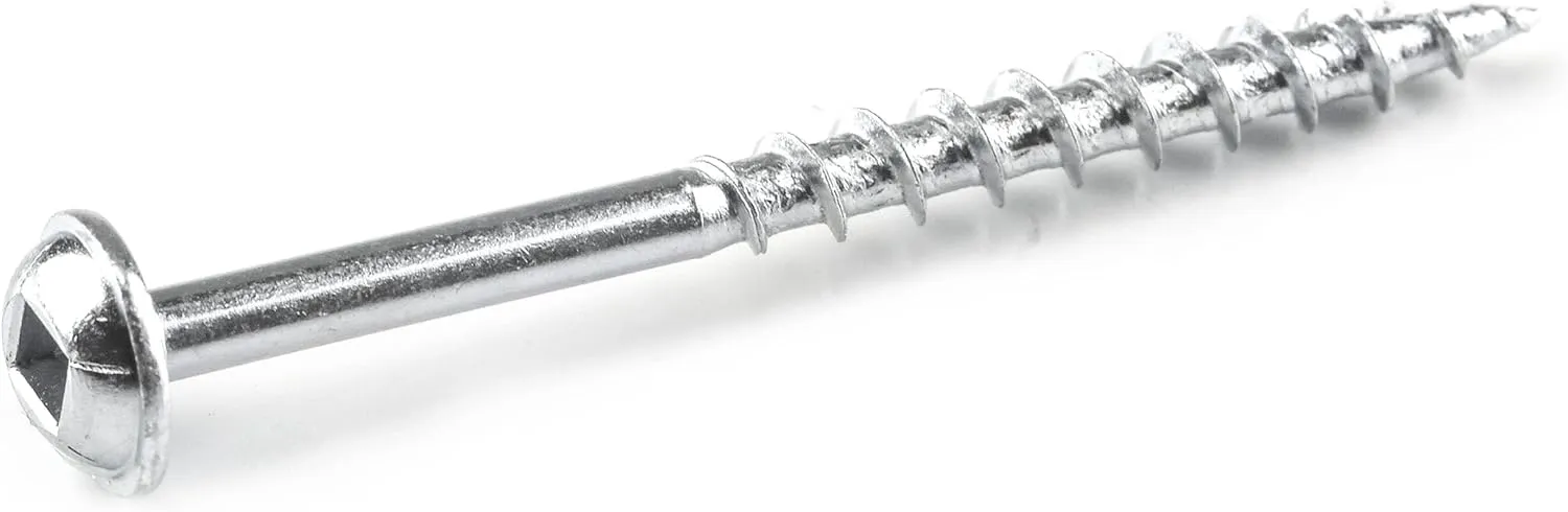 Kreg SML-C2-250 Zinc Pocket-Hole Screws, 2 Inch, #8 Coarse Thread, Maxi-Loc Head (250 Count)