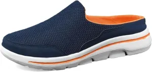 Kubbon Slip On Mules & Clogs for Womens Mens Breathable Mesh Walking Mules Sneakers Backless Hiking Shoes for Traveling Closed Toe Slippers