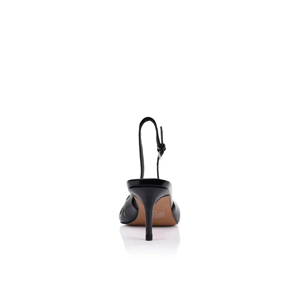 LANA WILKINSON Charlotte Slingback Heel Pump-black
