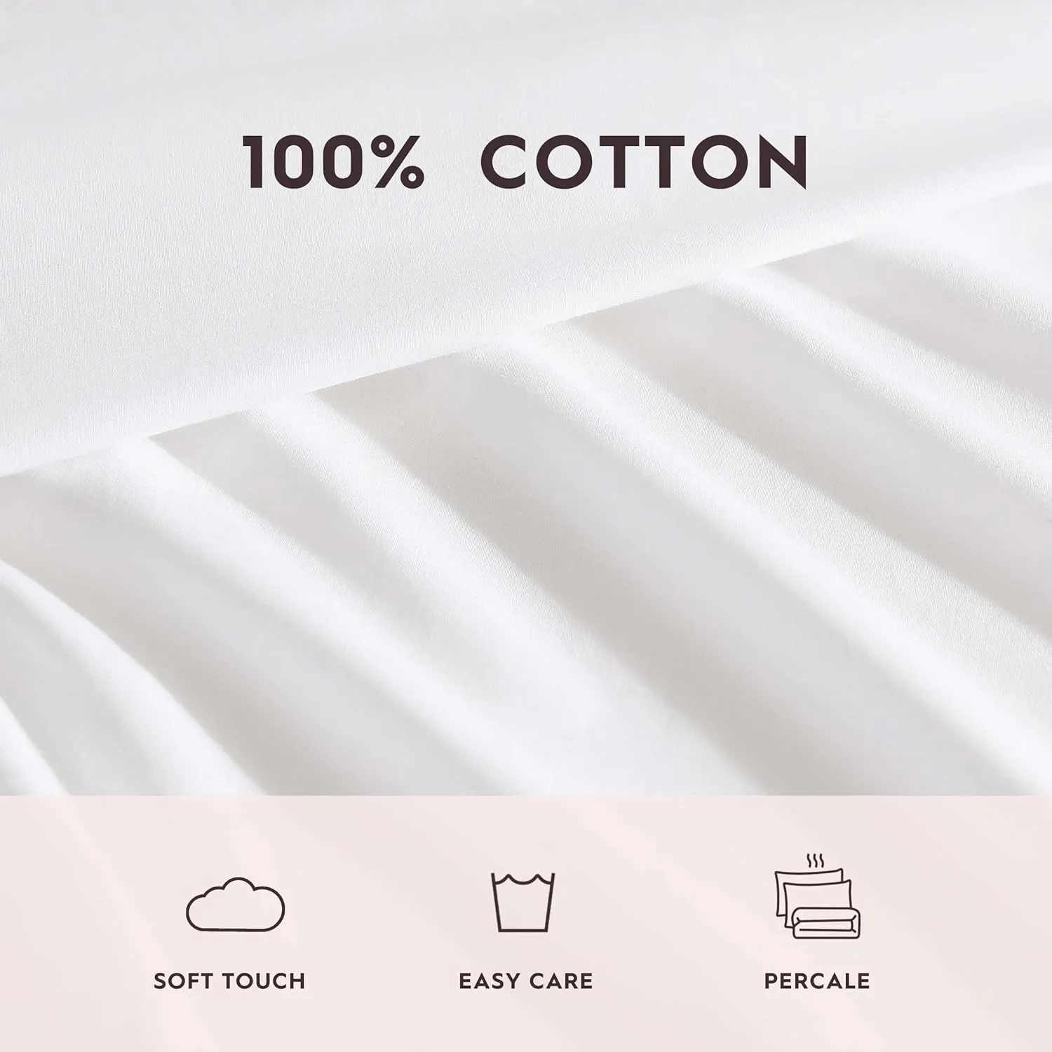 Laura Ashley - Sheet Set, Breathable Cotton Percale Bedding with Matching Pillowcases, Soft Home Decor (Scallop Blue, Full)