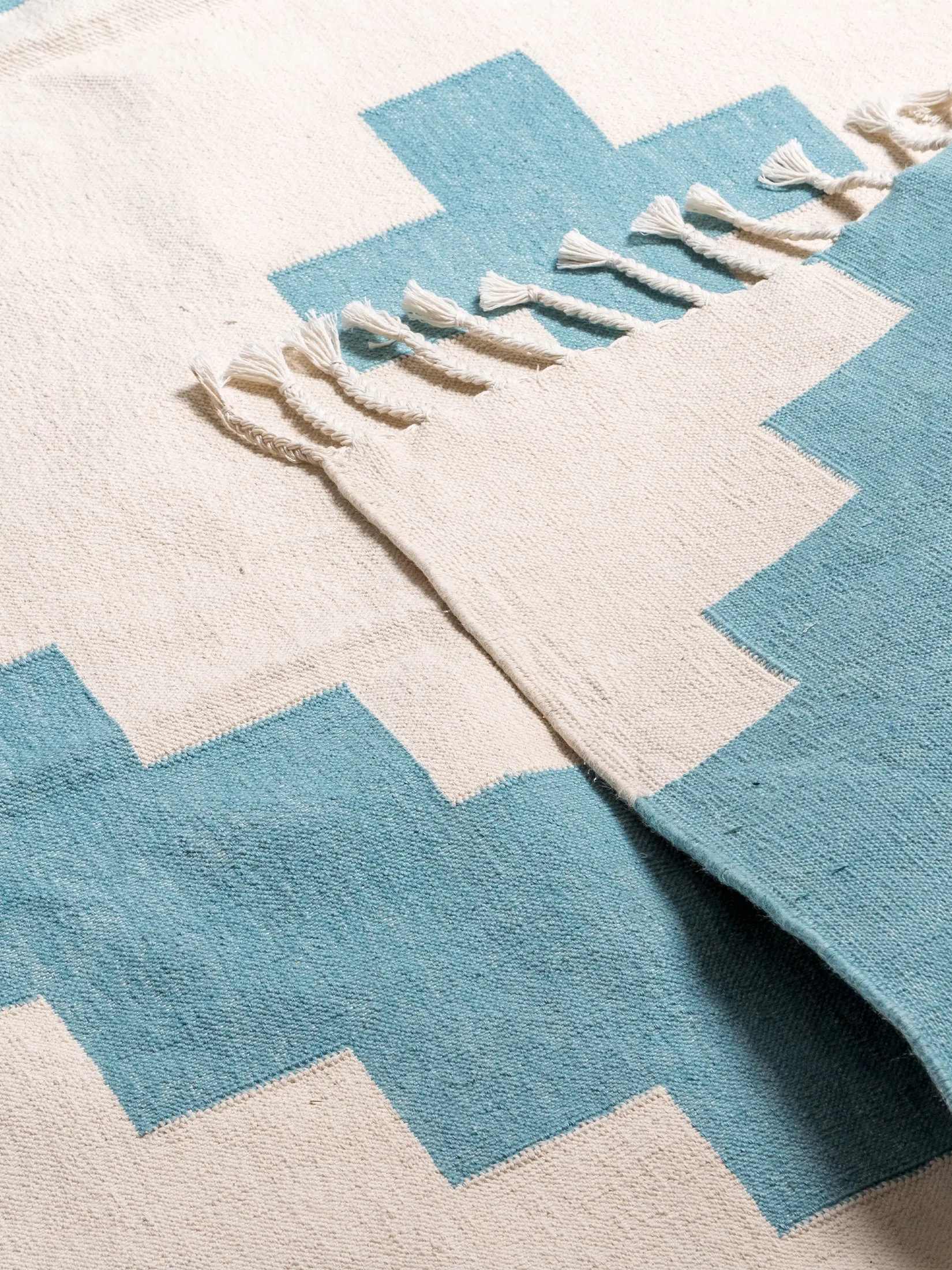 Layla Turquoise Woven Rug