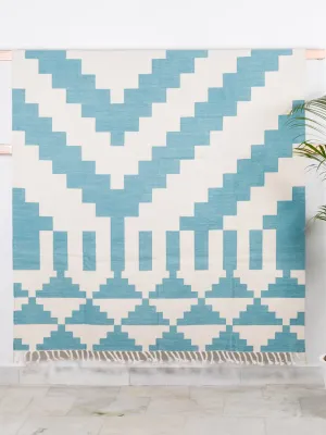 Layla Turquoise Woven Rug