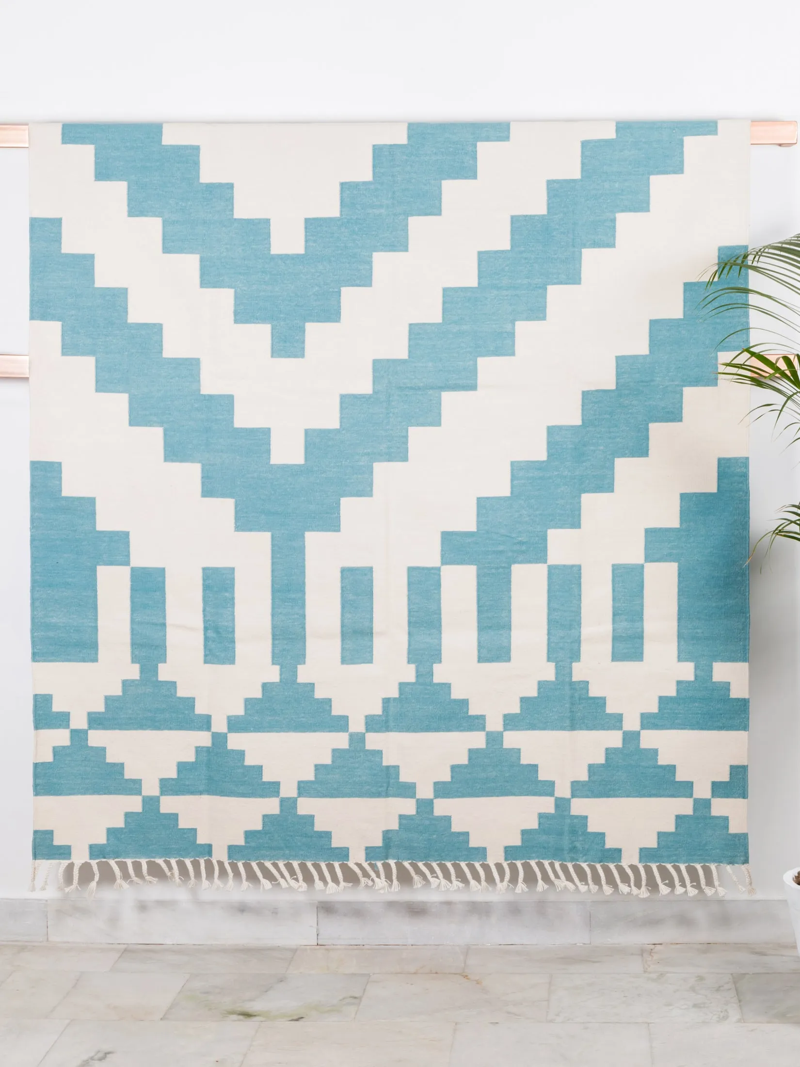 Layla Turquoise Woven Rug