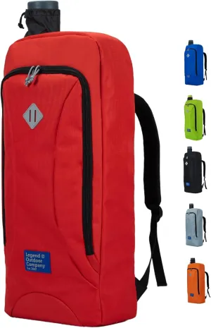 Legend Artemis Archery Backpack for Recurve Bow - Professional Bow Backpack for Travels - Storage Pockets for Gear & Accessories - Protective Foam Padding - Comes with Arrow Tube Case - 11"x8"x27"