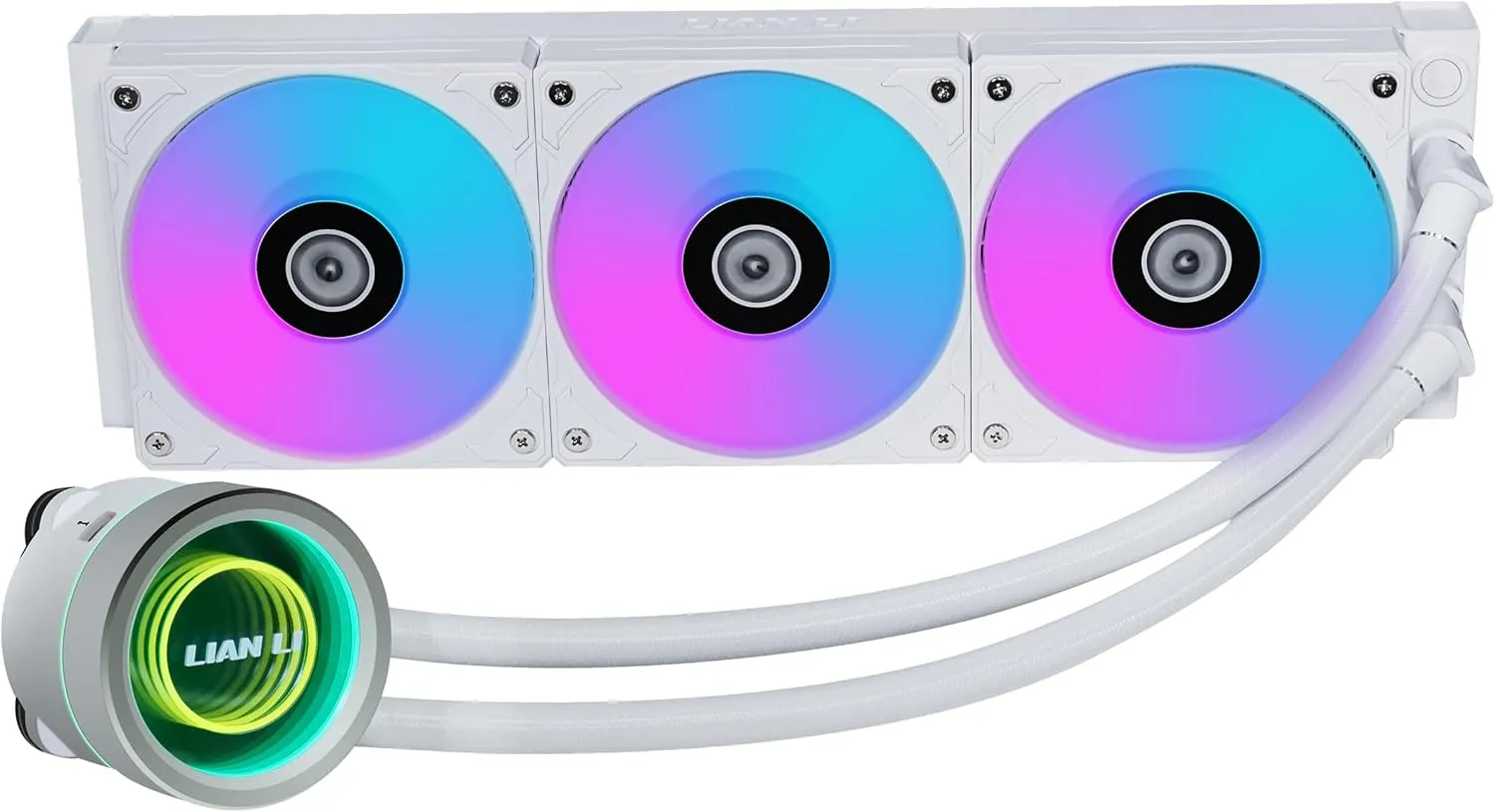 Lian Li GA II Trinity 360MM AIO CPU Liquid Cooler 360mm - Pre- Installed ARGB Daisy-chainable Radiator Fans or UNI Fan SL-INF Fans - for Intel LGA 1700, 1200, 115X, AMD AM5/AM4 Sockets (GA2T36W.US)