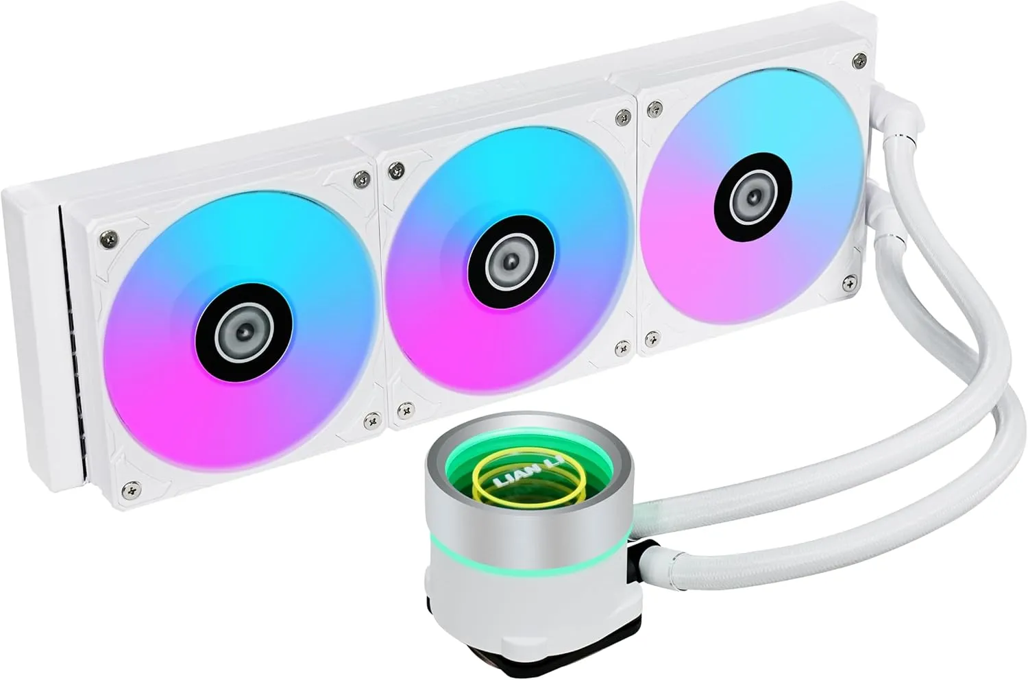 Lian Li GA II Trinity 360MM AIO CPU Liquid Cooler 360mm - Pre- Installed ARGB Daisy-chainable Radiator Fans or UNI Fan SL-INF Fans - for Intel LGA 1700, 1200, 115X, AMD AM5/AM4 Sockets (GA2T36W.US)