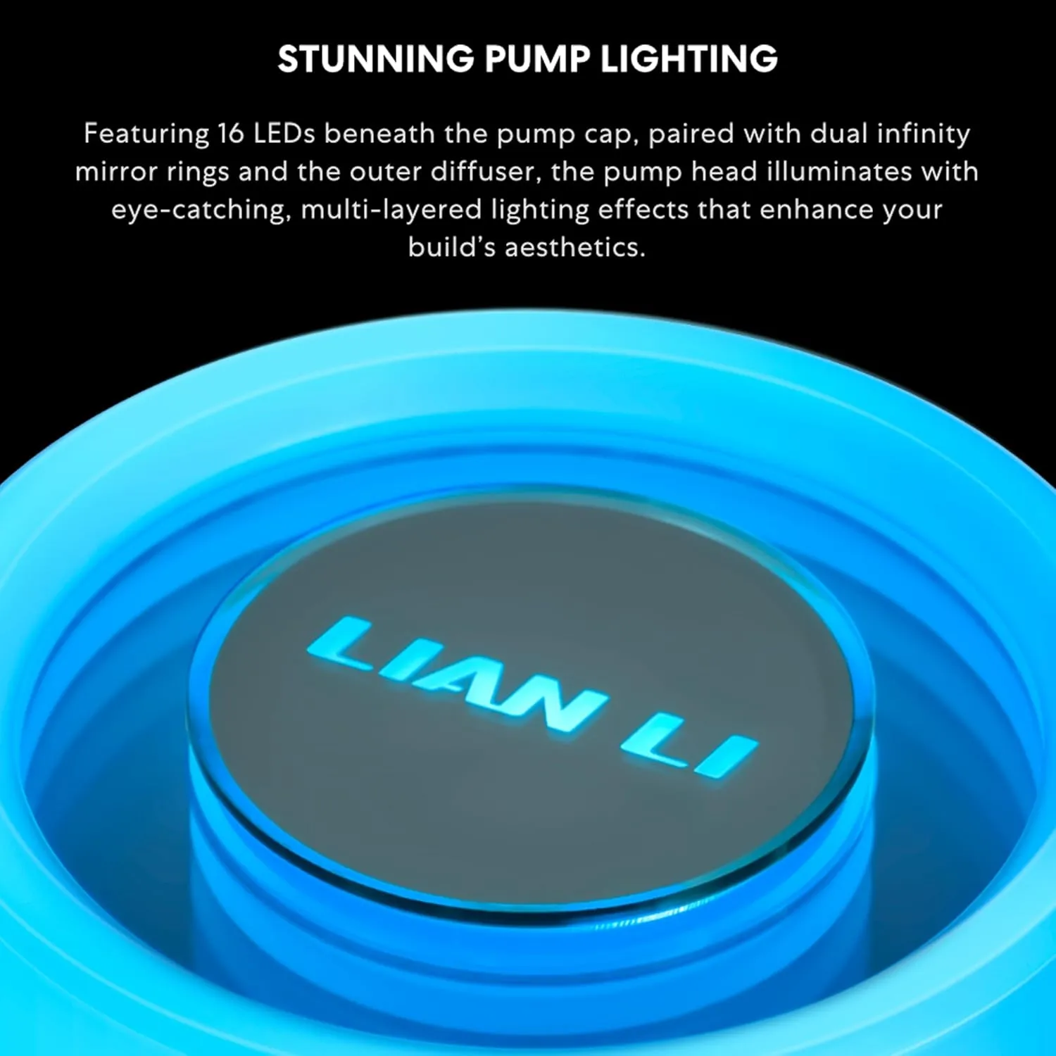 Lian Li Galahad II Lite Liquid Cooler 360mm RGB Fans–AIO CPU Water Cooling, Customizable ARGB Pump Block, Low Noise Hydraulic Bearing, Switchable Lid & 28mm PBT Fan for LGA 1700/1851/AM5/4 (GA2L36RB)