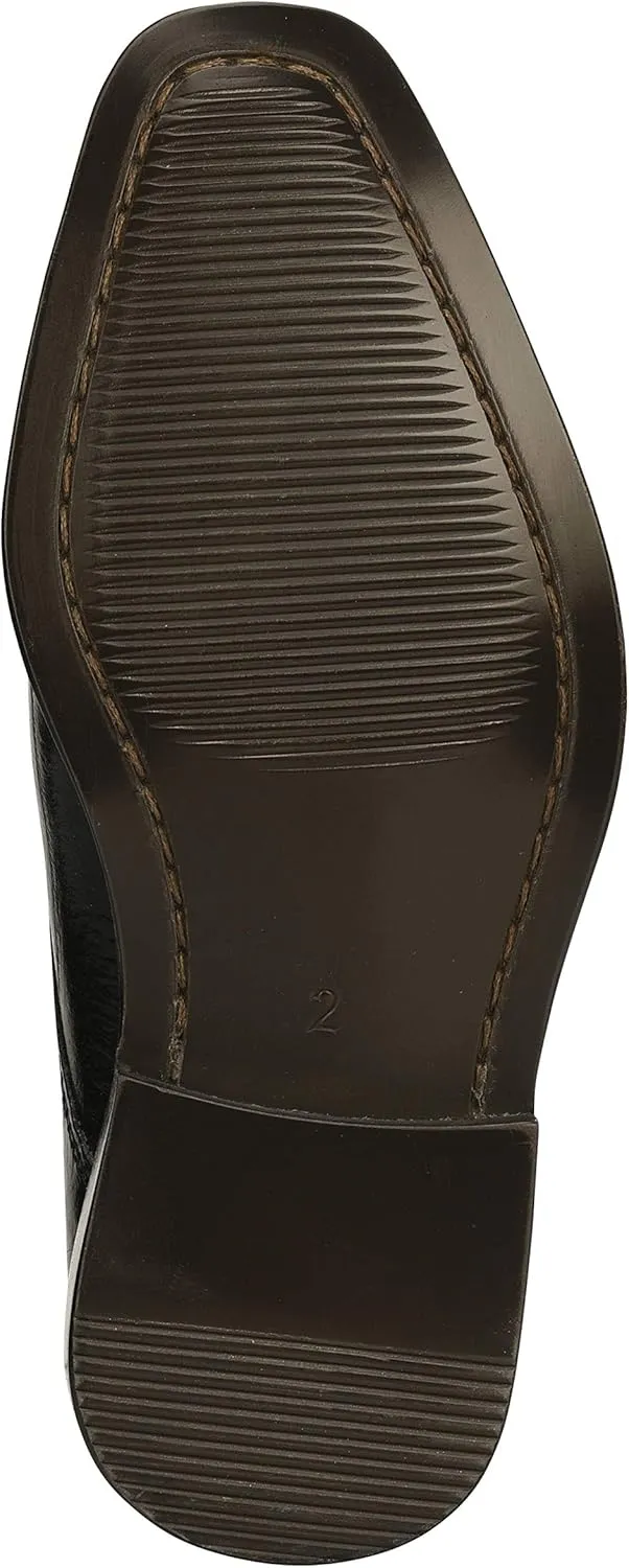 LIBERTYZENO Boys EEL Print Genuine Leather Kids & Toddlers Oxford Dress Shoes for Easter Gift