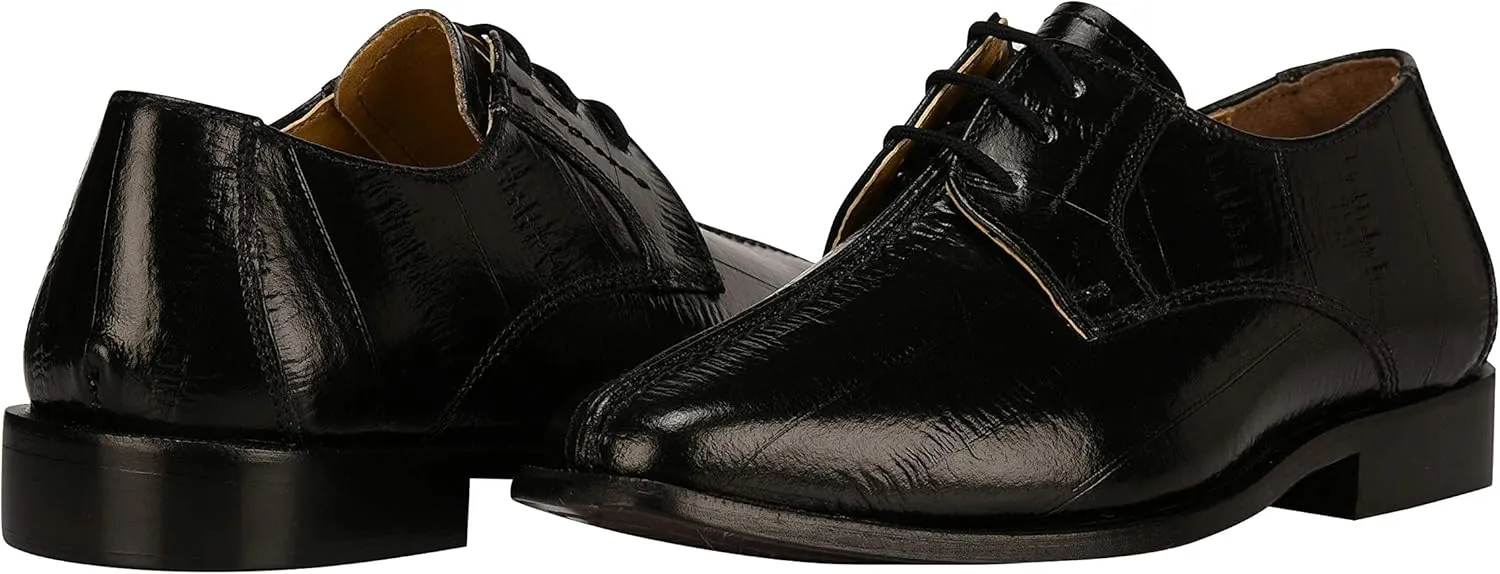 LIBERTYZENO Boys EEL Print Genuine Leather Kids & Toddlers Oxford Dress Shoes for Easter Gift
