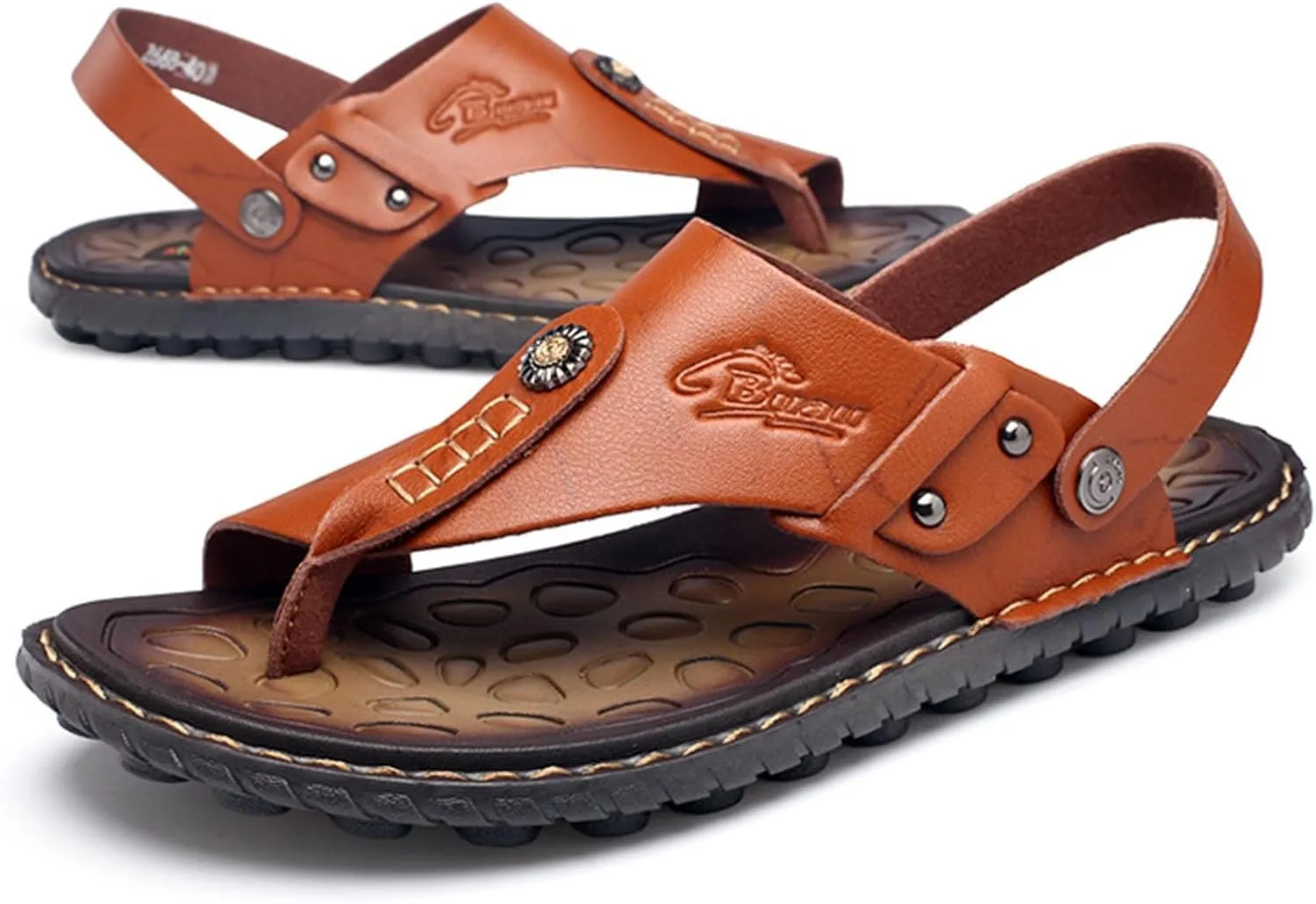 Lightweight Split Toe Bunion Corrector Sandals Men, Summer Breathable Men's Durable Sandals Bunion Relief