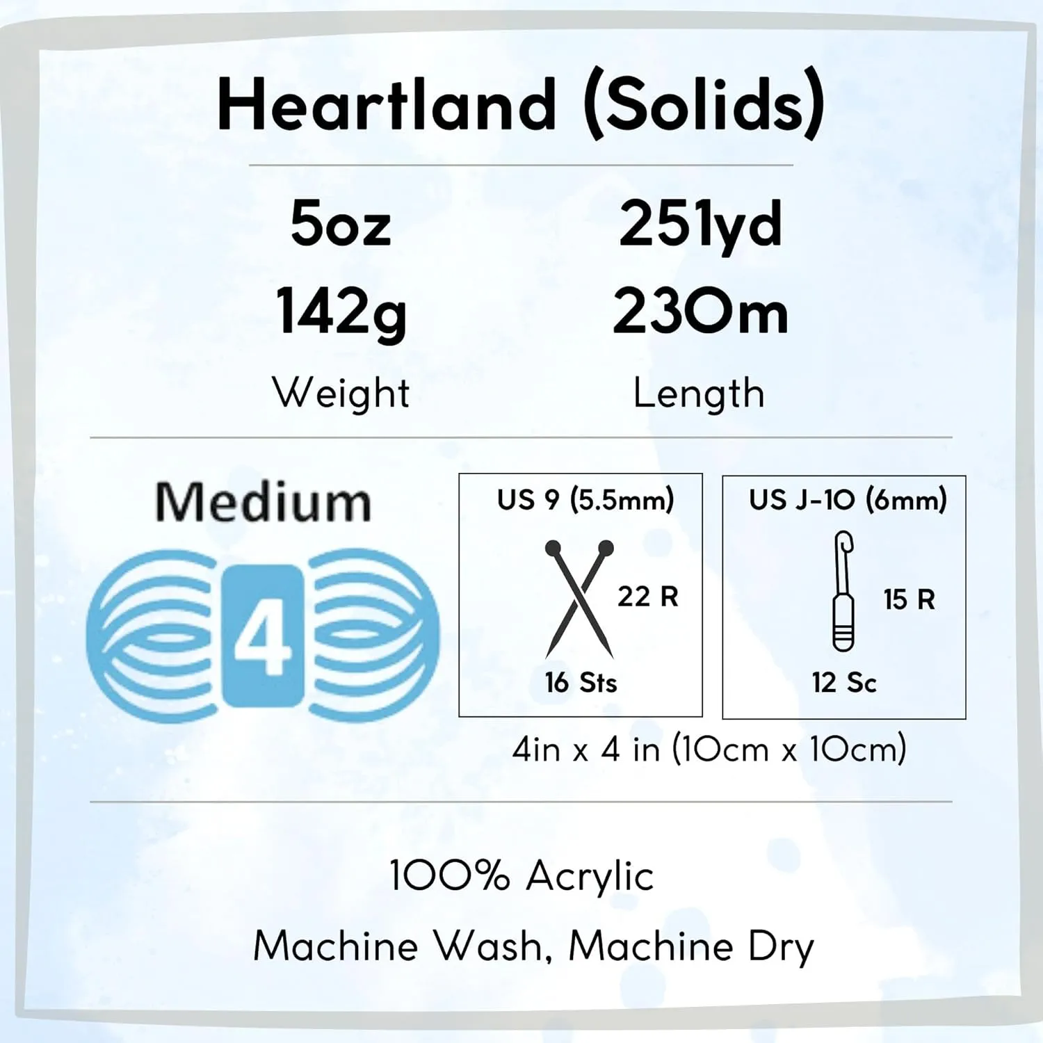 Lion Brand Heartland Rocky Mountains 136-181 (3-Skeins - Same Dye Lot) Worsted Medium #4 Acrylic Yarn for Crocheting and Knitting with Project Bag