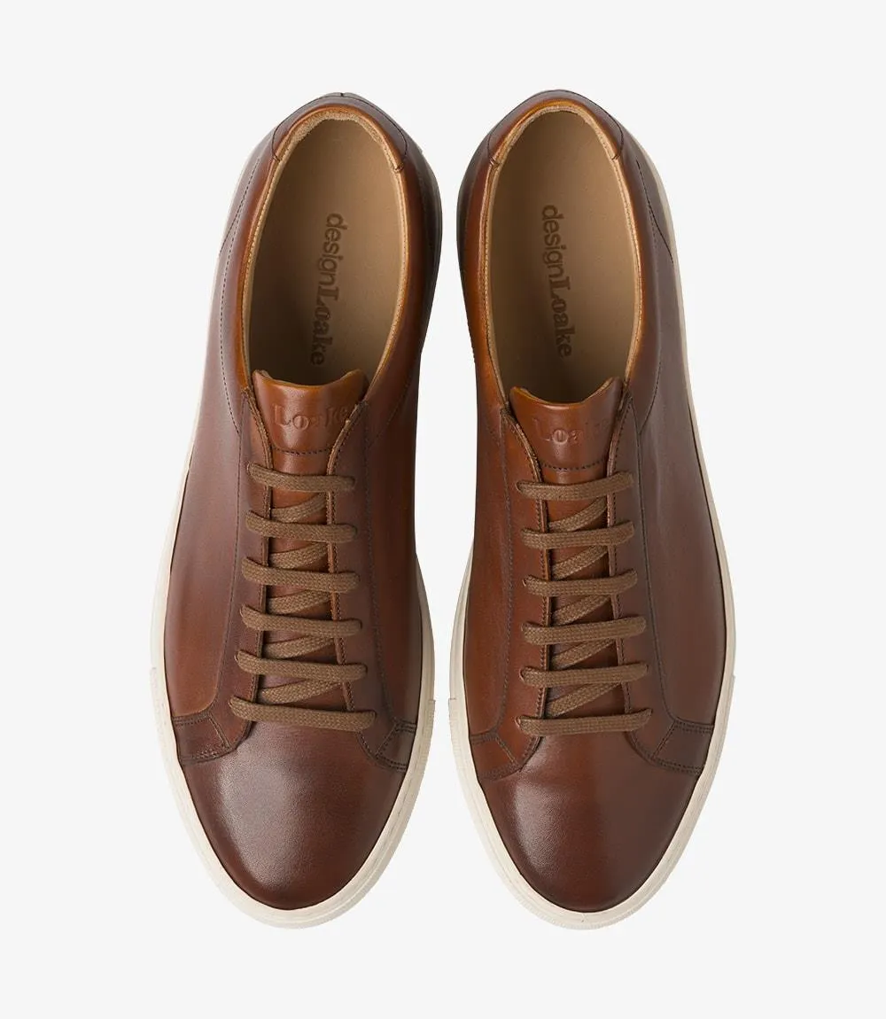 LOAKE SPRINT CHESTNUT SNEAKER RUBBER CUP SOLE F-MEDIUM