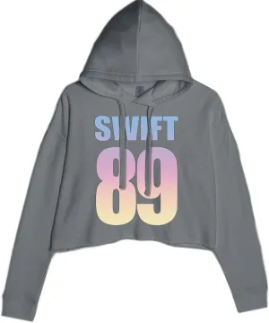 Lover Era Swift 89 Birth Year Music Fan Cropped Fleece Hoodie, Soft & Cozy, Trendy Fit